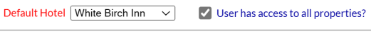 Multi Property section of the Multi Property / Other tab, with the Fast Pick Property option no longer available, on the User Maintenance screen, NEW look for Skyware